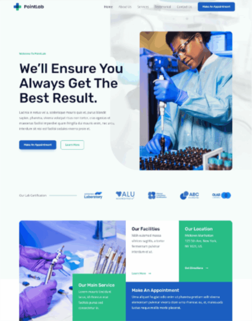 Katalog Desain Website 25 Klinik 7