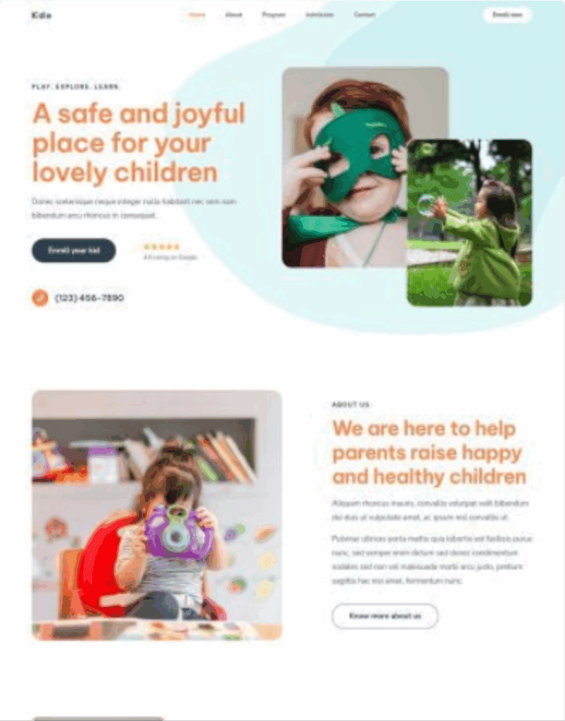 Katalog Desain Website 32 Klinik 8