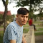 boy, teenager, park, alone, leisure, lonely, sitting, person, young man, rest, indonesian, asian, outdoors, portrait