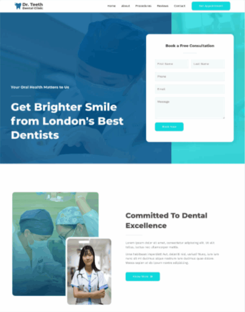 Katalog Desain Website 30 klinik 2