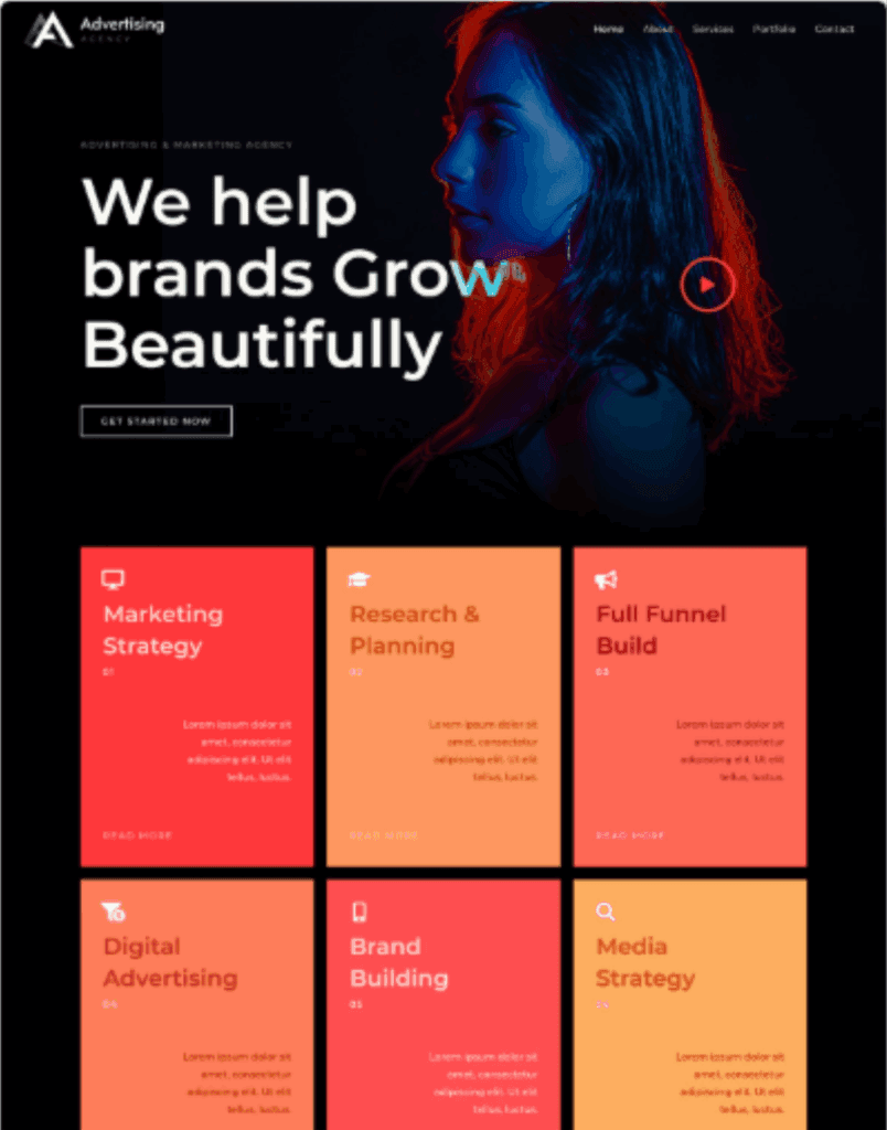 Katalog Desain Website 7 media agency