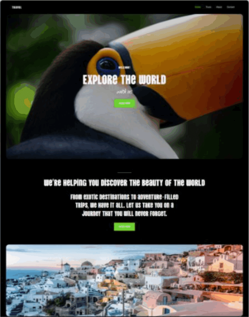 Katalog Desain Website 67 travel 1