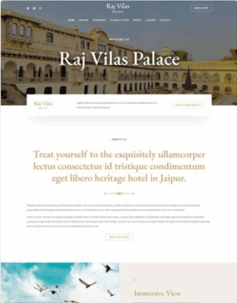 Katalog Desain Website 68 travel 2